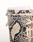 Lamperti Snake Print Boots Size 38