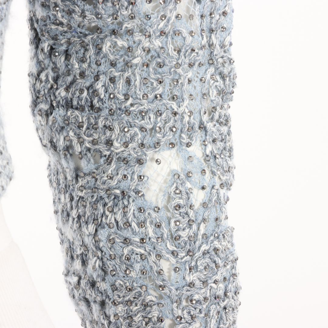 Ermanno Scervino Cashmere Blend Diamante Cardigan Size M