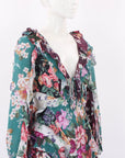 Zimmermann 'Allia' Floral Cut Out Mini Dress Size 0