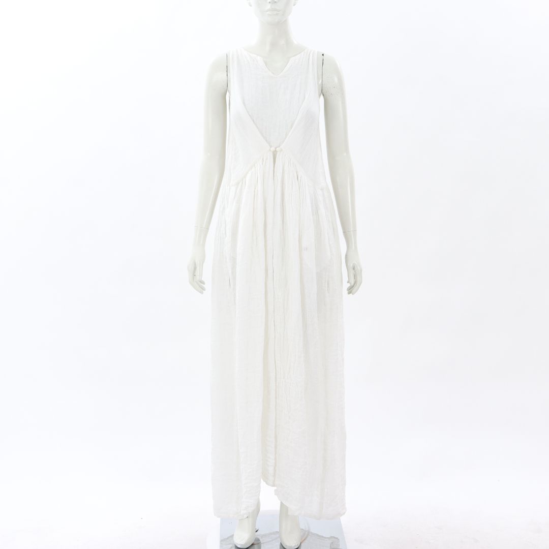 Daniela Gregis Linen Sleeveless Dress O/S