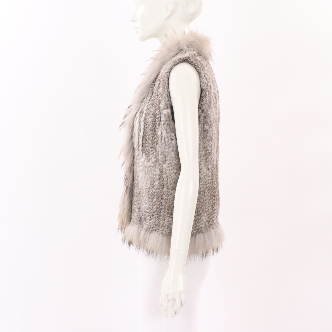 Willow + Hunter Rabbit Fur Vest Size S