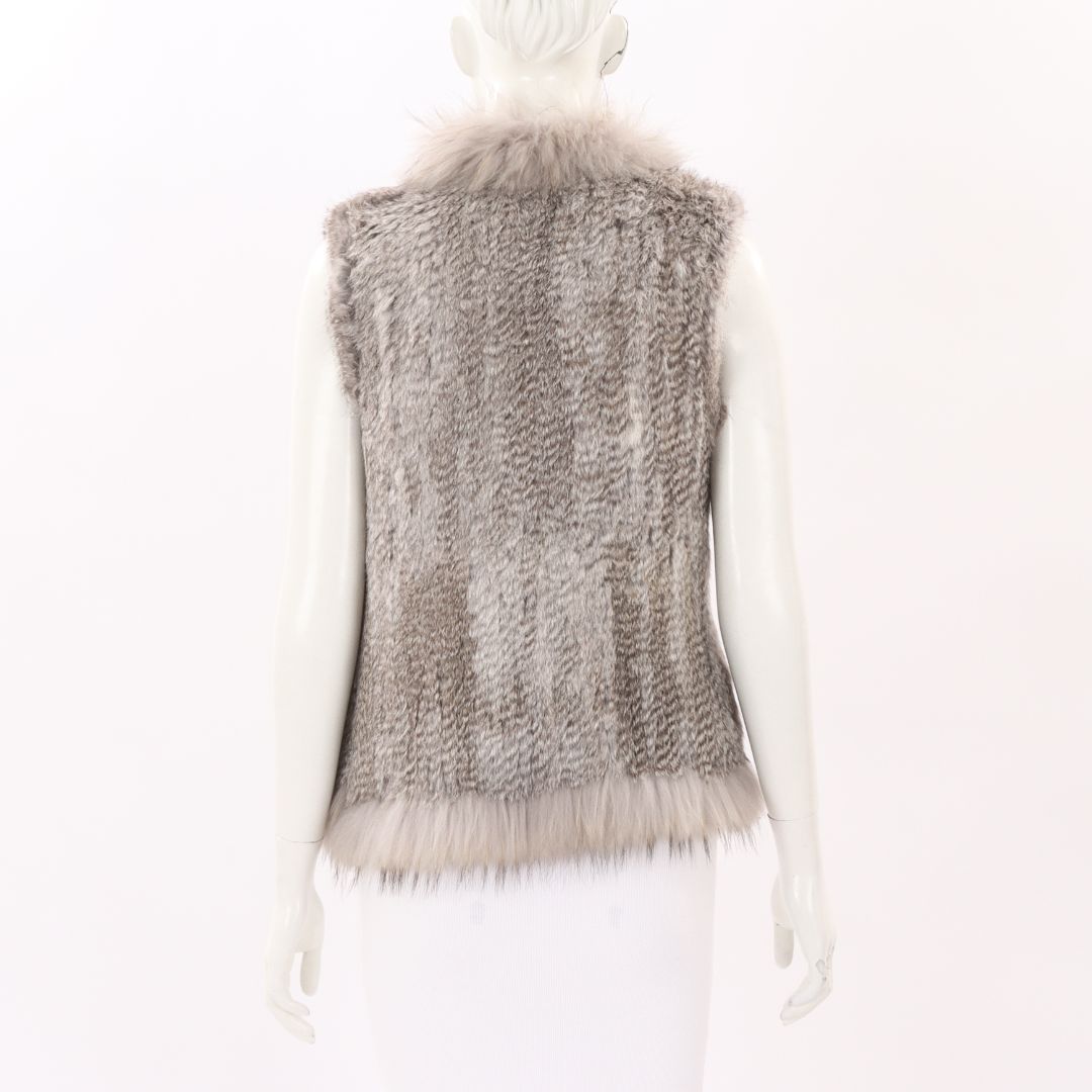 Willow + Hunter Rabbit Fur Vest Size S