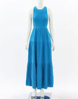 Me + Em Cheesecloth Shirred Maxi Dress Size AU 8