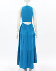 Me + Em Cheesecloth Shirred Maxi Dress Size AU 8