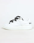 Balmain Leather B Court Lace Up Sneakers Size 38