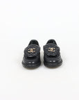 Chanel Quilted Leather Turnlock Loafers Size 37