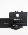 Chanel Quilted Leather Turnlock Loafers Size 37