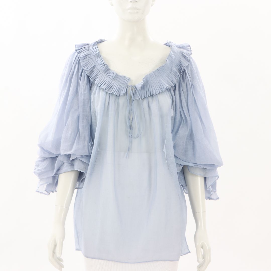 Thierry Colson Cotton/Silk Blouse Size S