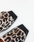 Ganni Leopard-Print Beaded Sandals Size 36