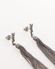 Saint Laurent Lou Lou Earrings with Chain Tassels