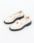 Valentino Roman Stud Leather Loafers Size 35