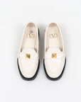 Valentino Roman Stud Leather Loafers Size 35