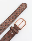 B.Belt Leather Studded Belt Size 95 / L