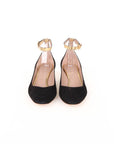 Chloe Suede & Gold Leather Pumps Size 37.5