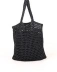 Prada Raffia Logo Tote Bag