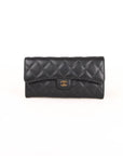 Chanel Caviar Leather Classic Flap Long Wallet