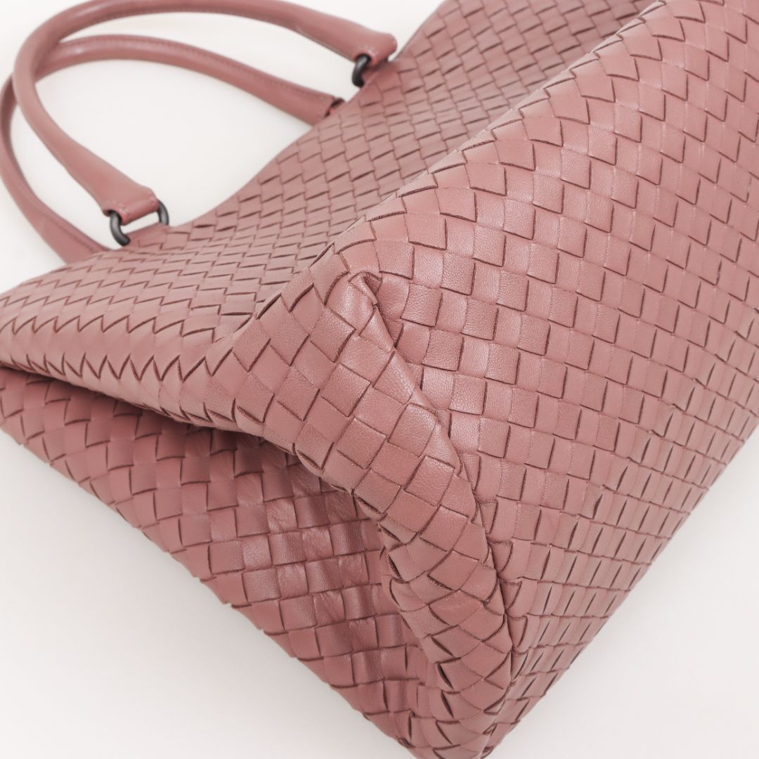 Bottega Veneta Leather Intrecciato Milano Tote Bag