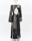 Sir The Label Linocut Open Back Maxi Dress 0