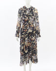 Zimmermann Sabotage Ruffle Midi Dress 0