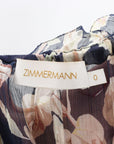 Zimmermann Sabotage Ruffle Midi Dress 0