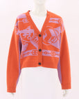 Hermes Cashmere Print Cardigan Size FR 38 | AU 10