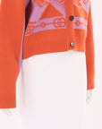 Hermes Cashmere Print Cardigan Size FR 38 | AU 10
