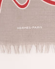 Hermes Fringed Scarf