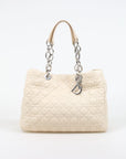 Christian Dior Lambskin Cannage Quilted Soft Shopping Tote