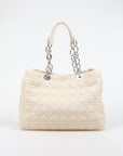 Christian Dior Lambskin Cannage Quilted Soft Shopping Tote