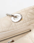 Christian Dior Lambskin Cannage Quilted Soft Shopping Tote