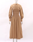 Ganni Ruched Long Day Dress Size 34 | AU 6