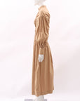 Ganni Ruched Long Day Dress Size 34 | AU 6