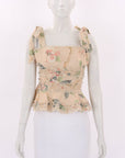 Zimmermann 'Kirra' Floral Printed Linen Top 2