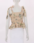 Zimmermann 'Kirra' Floral Printed Linen Top 2
