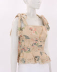 Zimmermann 'Kirra' Floral Printed Linen Top 2