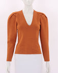 Zimmermann Crepe Knit Long Sleeve Top Size 2