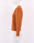 Zimmermann Crepe Knit Long Sleeve Top Size 2