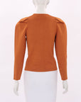 Zimmermann Crepe Knit Long Sleeve Top Size 2