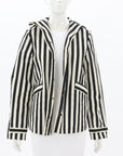 Apuntob Striped Hooded Jacket Size Large