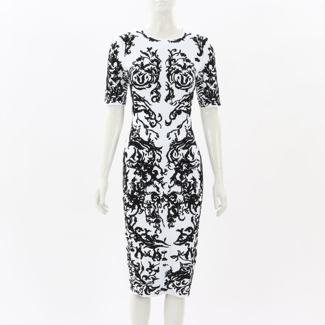 Alaia Floral Jacquard Knit Dress Size FR 38 | AU 10