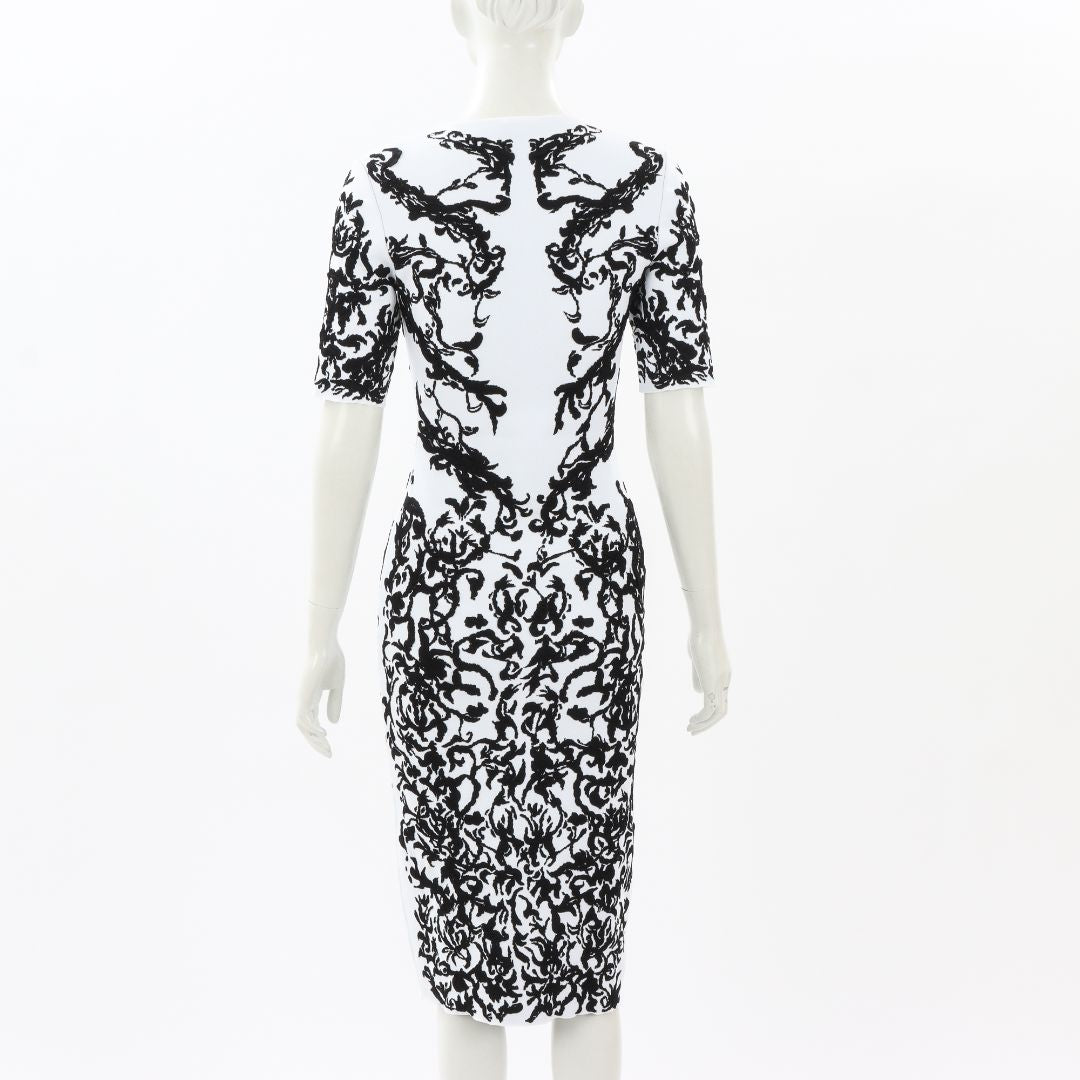 Alaia Floral Jacquard Knit Dress Size FR 38 | AU 10