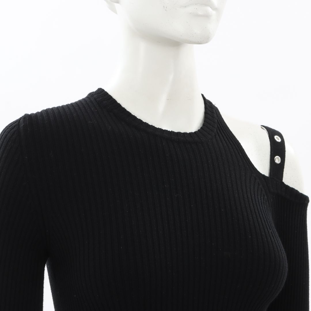 Blumarine Ribbed Knit Top Size S