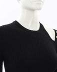 Blumarine Ribbed Knit Top Size S