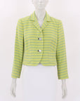 Anna Thomas Cotton Stripe Jacket Size 12