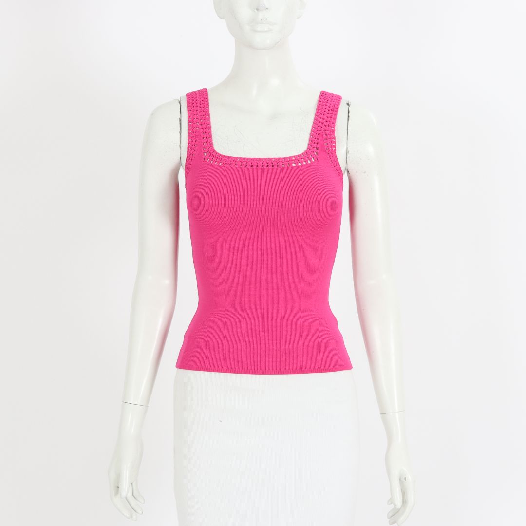 Aje Tazia Crocheted Edge Tank Size XXS