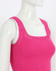 Aje Tazia Crocheted Edge Tank Size XXS