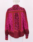 Coco Ribbon Cherry Bomb Print Blouse Size Large