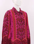 Coco Ribbon Cherry Bomb Print Blouse Size Large