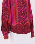 Coco Ribbon Cherry Bomb Print Blouse Size Large