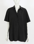 Nili Lotan Cotton Short Sleeve Shirt Size Small